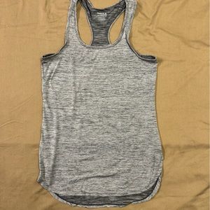 Women’s athletic grey muscle shirt